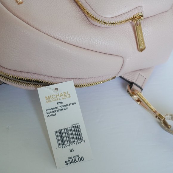 Michael Kors Erin S Leather Backpack Pink